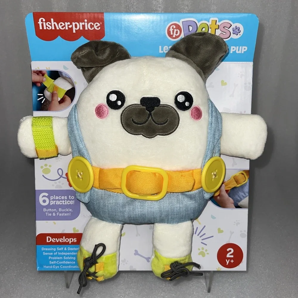 Fisher-Price Fp Pets Learn-To-Dress Pup Preschool Fine Motor Toy For Ages 2+ NEW